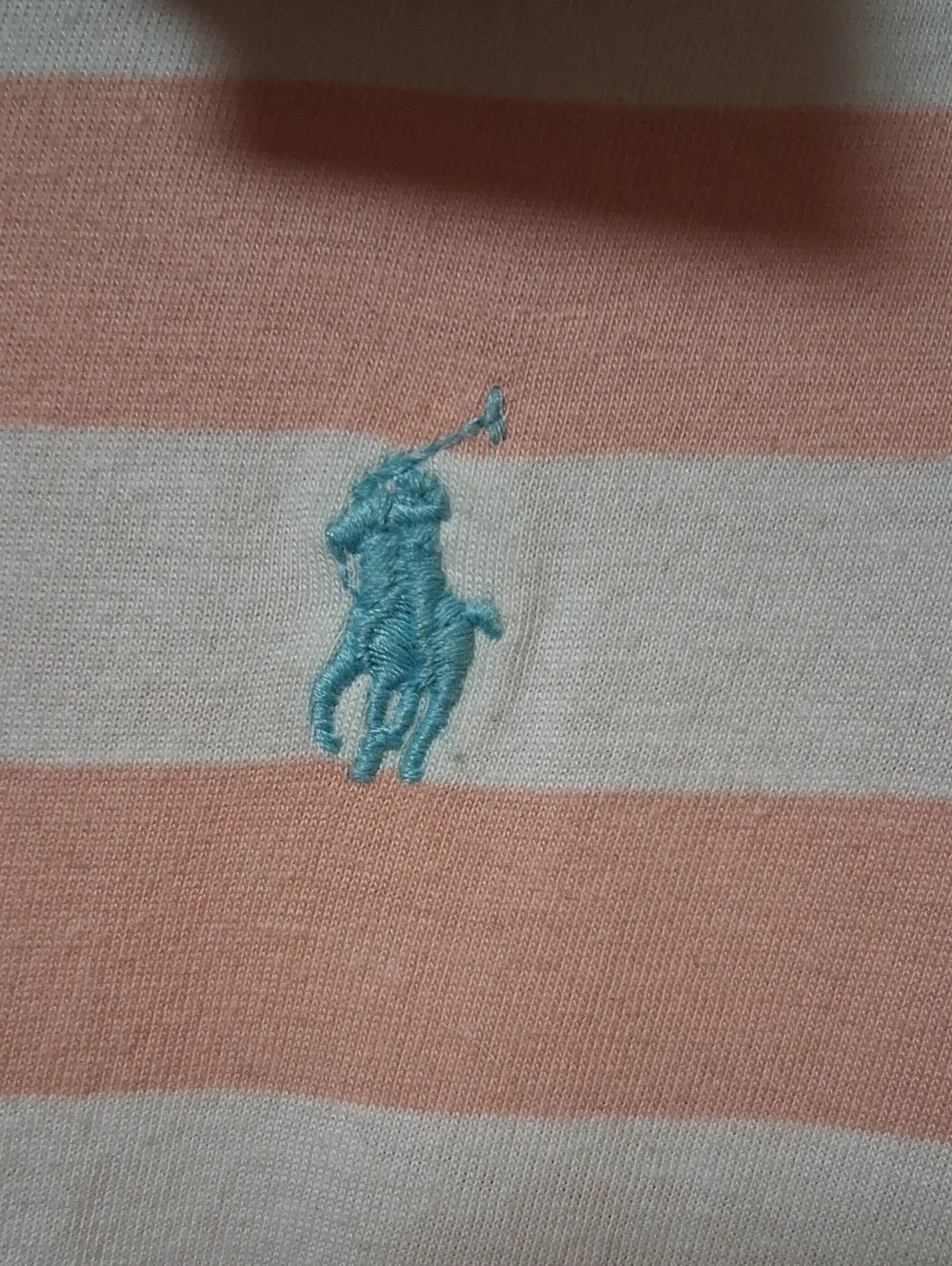 Ralph Lauren Pink and White Striped Drawstring Tee Dress
